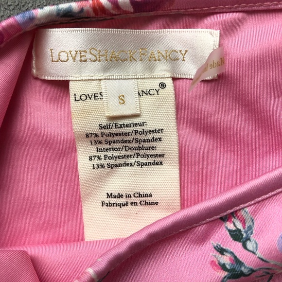 LoveShackFancy Frost Bikini Set Rosy Peaches S - Picture 5 of 9